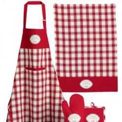 Winkler Tabliers Et Torchons Torchon Saveurs D'autrefois En Coton Rouge 70 X 50 -Tabliers et torchons Soldes torchon saveurs d autrefois en coton rouge 70 x 50 2