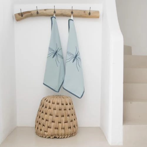 Febronie Tabliers Et Torchons Torchon (set De 2) En Coton 50x75 Bleu Paon 2 Febronie Tabliers Et Torchons Torchon (set De 2) En Coton 50x75 Bleu Paon – Image 2