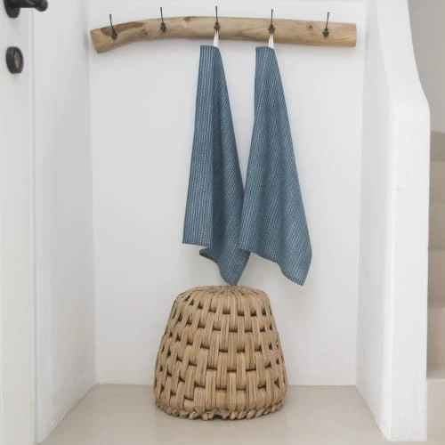 Febronie Tabliers Et Torchons Torchon (set De 2) En Coton 50x75 Bleu Paon 2 Febronie Tabliers Et Torchons Torchon (set De 2) En Coton 50x75 Bleu Paon – Image 2