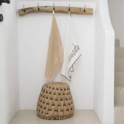 Febronie Tabliers Et Torchons Torchon (set De 2) En Coton 50x75 Sable -Tabliers et torchons Soldes torchon set de 2 en coton 50x75 sable 15