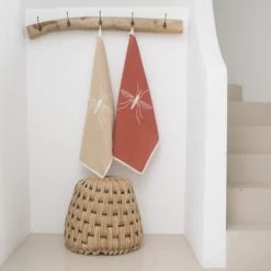 Febronie Tabliers Et Torchons Torchon (set De 2) En Coton 50x75 Sable -Tabliers et torchons Soldes torchon set de 2 en coton 50x75 sable 3