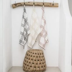 Febronie Tabliers Et Torchons Torchon (set De 2) En Coton 50x75 Terracotta -Tabliers et torchons Soldes torchon set de 2 en coton 50x75 terracotta 22