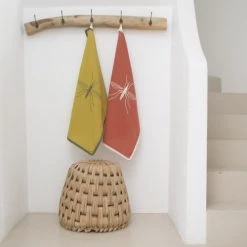 Febronie Tabliers Et Torchons Torchon (set De 2) En Coton 50x75 Terracotta -Tabliers et torchons Soldes torchon set de 2 en coton 50x75 terracotta 3