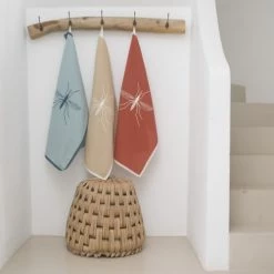 Febronie Tabliers Et Torchons Torchon (set De 2) En Coton 50x75 Terracotta -Tabliers et torchons Soldes torchon set de 2 en coton 50x75 terracotta 5