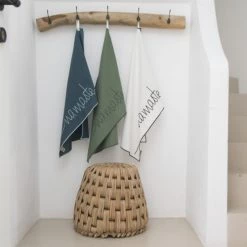 Febronie Tabliers Et Torchons Torchon (set De 2) En Coton 50x75 Vert Lichen -Tabliers et torchons Soldes torchon set de 2 en coton 50x75 vert lichen 14