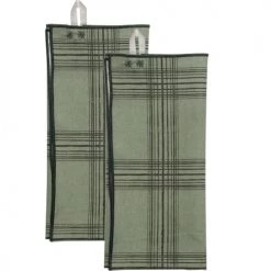 Febronie Tabliers Et Torchons Torchon (set De 2) En Coton 50x75 Vert Lichen -Tabliers et torchons Soldes torchon set de 2 en coton 50x75 vert lichen 8