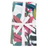 Maisons Du Monde Tabliers Et Torchons Torchons En Coton Bleu Vert, Blanc Et Rose (x2) 50x70 - Lot De 2