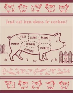 Sud Etoffe Tabliers Et Torchons Torchons En Coton Gris 50x70 -Tabliers et torchons Soldes torchons en coton gris 50x70 3